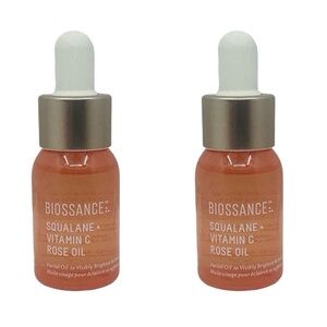 Biossance Squalane + Vitamin C Rose Oil - 2 Bottles - 0.4 fl oz / 12 ml x 2